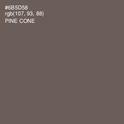 #6B5D58 - Pine Cone Color Image